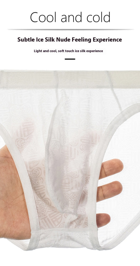 Calzoncillos Boxer Hombre Seda Hielo Diseño Jacquard Sexy - Image 14