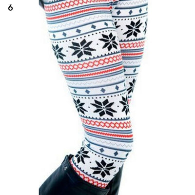 Leggings Navideños Estampados Cintura Alta - 18 Colores para Fiestas - Image 27