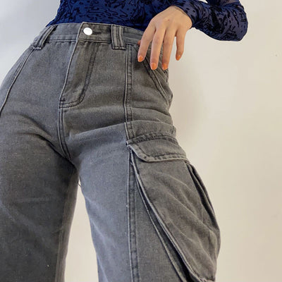Jeans Casuales Multibolsillos con Efecto Desgastado - Image 16