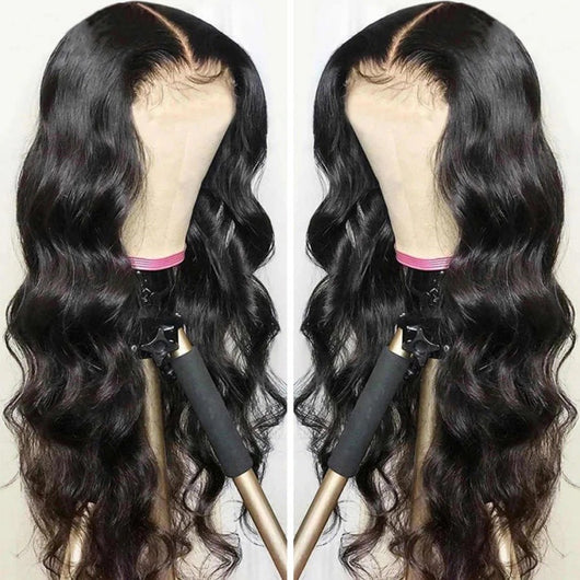 Peluca Larga Ondulada Negra con Volumen - Cabello Rizado Sintético - Image 10