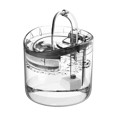 Twelve curved, multi-layered pet water fountain filters with white and dark gray layers, arranged on a white background. - Image 5