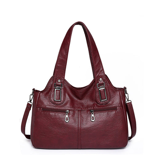 Bolso de Cuero Suave Gran Capacidad Estilo Retro Vintage - Image 7