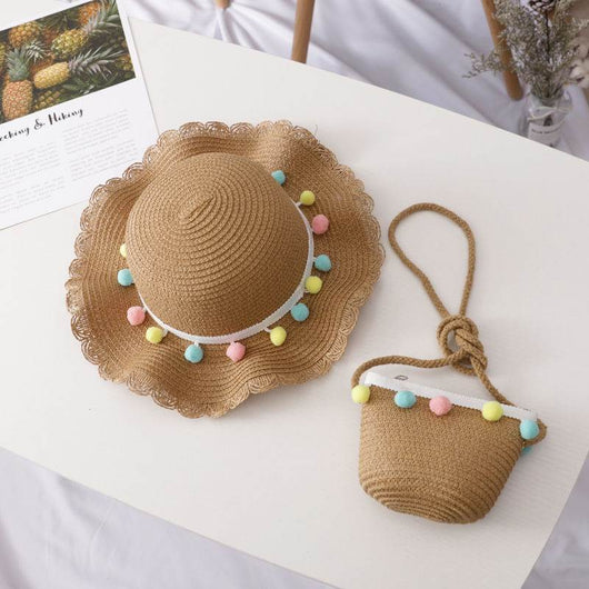Sombrero de Paja para Niñas con Protección Solar - Image 14