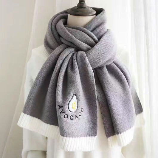 Bufanda Tejida Estilo Otoño Invierno Japonés - Image 11