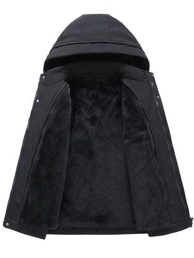 Chaqueta Acolchada de Algodón con Forro de Terciopelo - Abrigo Térmico Premium