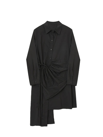 Vestido Camisa Asimétrico con Diseño Exclusivo - Image 8