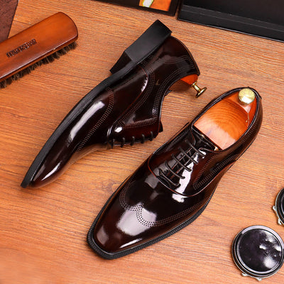 Zapatos de Cuero Británicos para Hombre - Elegancia Formal y Casual - Image 16