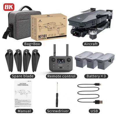 Dron con Cámara 4K, Estabilizador de 3 Ejes y Control Remoto Inteligente - Image 9