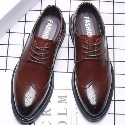 Zapatos de Cuero Oxford Estilo Británico para Hombre - Elegancia Profesional - Image 24