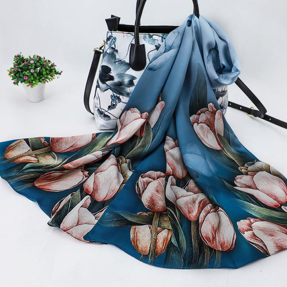 Pañuelo de Seda Protector Solar para Mujer