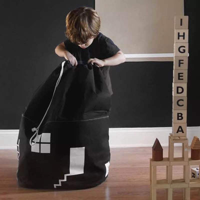 Bolsa Organizadora de Juguetes con Tapete de Juego Diseño Casa - Almacenamiento Grande para Habitación Infantil - Image 3