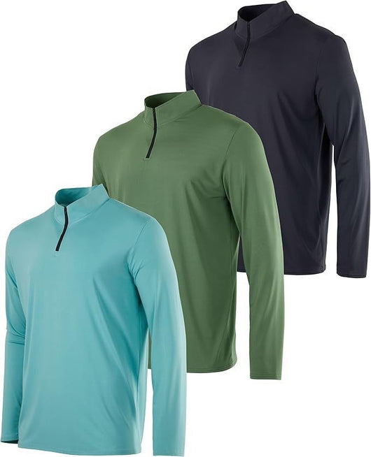 Polo Deportivo Hombre Manga Larga Elástico Transpirable Secado Rápido - Image 11