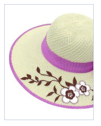Sombrero de Paja con Lazo Monócromo y Ala Ancha - Image 6