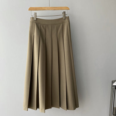 Falda Plisada Retro Francesa para Mujer Primavera - Image 11