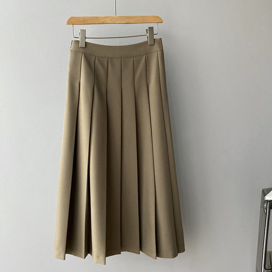 Falda Plisada Retro Francesa para Mujer Primavera - Image 11