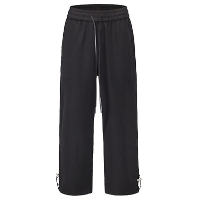 Pantalones Casuales Rectos Holgados con Drapeado Sedoso para Hombre - Image 13