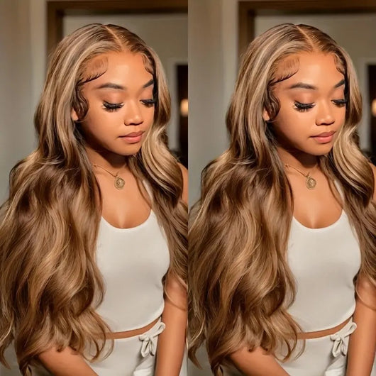 Peluca Frontal de Encaje Ondas Medianas Cabello Largo Rizado Cobertura Total - Image 24