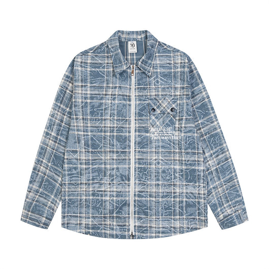 Camisa Cuadros Punk Oversized para Hombre - Image 13