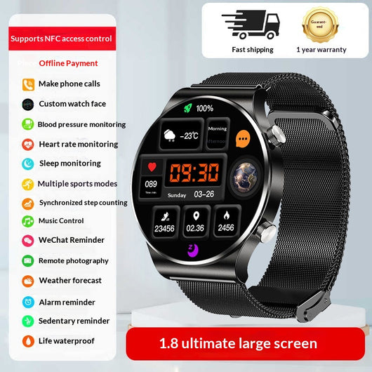 Reloj Inteligente Deportivo con Llamadas Bluetooth, Monitor de Frecuencia Cardíaca y Glucosa - Image 10