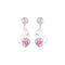 Cherry Blossom String Series Heart Rabbit Earrings Bunny Hugging Spring Earrings