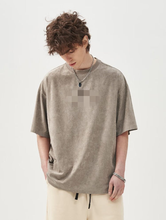 Sudadera Suede Holgada Estilo Americano para Hombre - Image 2