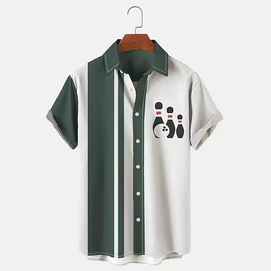 Camisa Bowling Hombre Impresión Digital 3D - Image 3