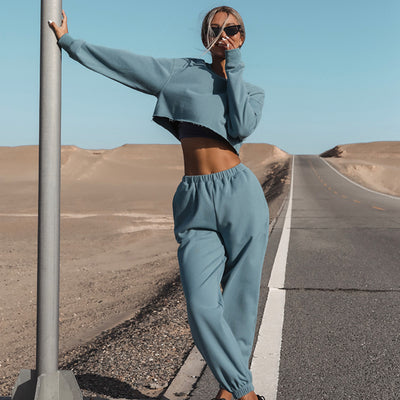 Conjunto Deportivo Mujer Sudadera Suelta y Cómoda - Image 9