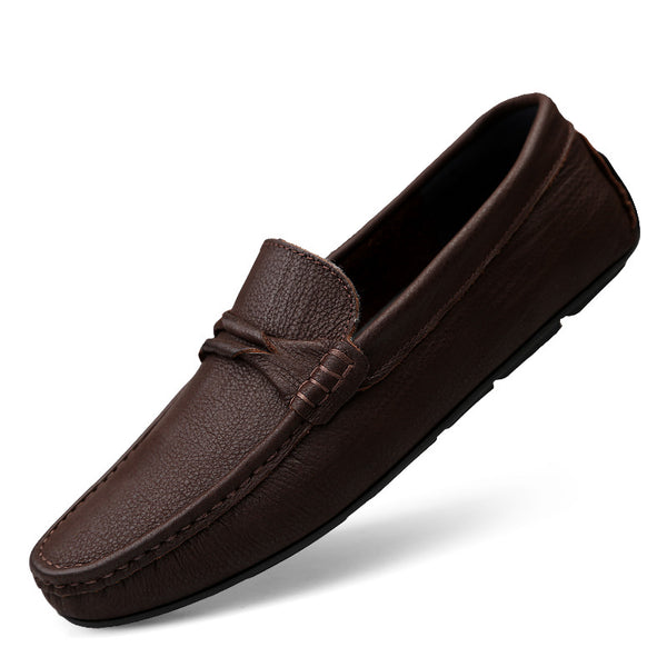 Zapatos Casual Slip-On de Cuero Genuino para Hombre