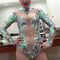Traje de Baño Sirena Enterizo con Escote Alto