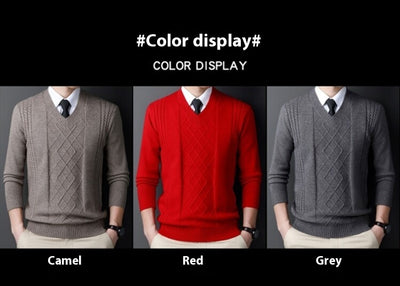 Suéter Casual para Hombre con Cuello Tipo Polo - Pullover de Punto - Image 14