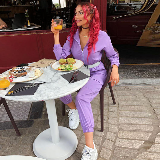Jumpsuit con Cuello Alzado y Bolsillos Amplios - Image 24