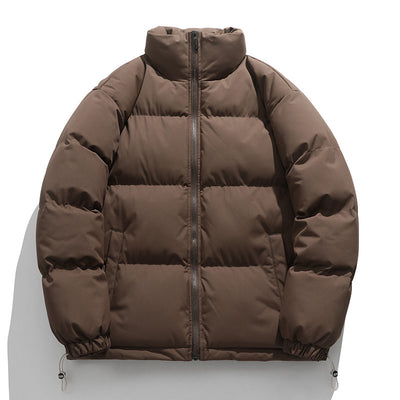Chaqueta Acolchada de Plumas para Hombre con Cuello Alto - Image 4