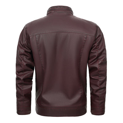 Chaqueta de Cuero PU para Hombre - Primavera y Otoño - Image 5