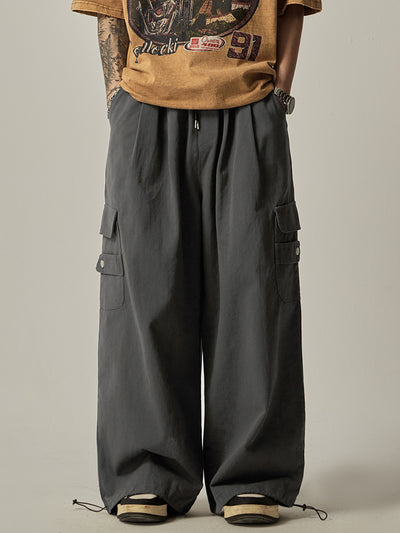 Pantalones Rectos Amplios de Diseño Trendy para Hombre - Versátiles y Cómodos - Image 4