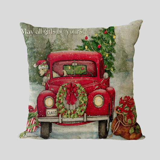 Funda de Almohada de Lino Colección Año Nuevo Navidad - Image 20