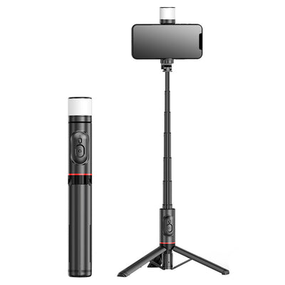 Kit Profesional de Transmisión en Vivo con Trípode, Luz LED y Micrófono Inalámbrico - Image 4