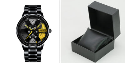 Reloj de Cuarzo Impermeable con Ruedas de Acero Inoxidable para Hombre - Image 32