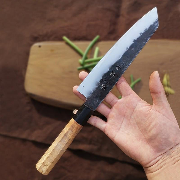 Cuchillo de Chef Forjado en Acero Inoxidable con Patrón Martillado