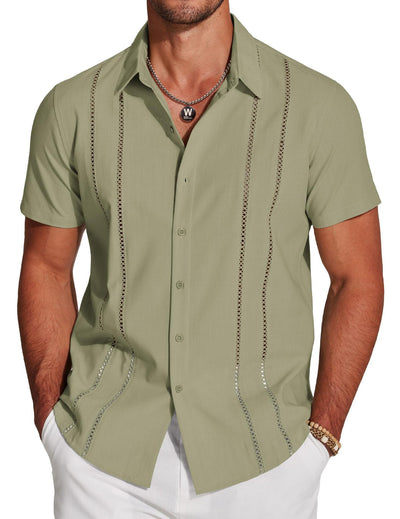 Camisa Hawaiana Casual para Hombre - Estilo Versátil y Moderno - Image 14
