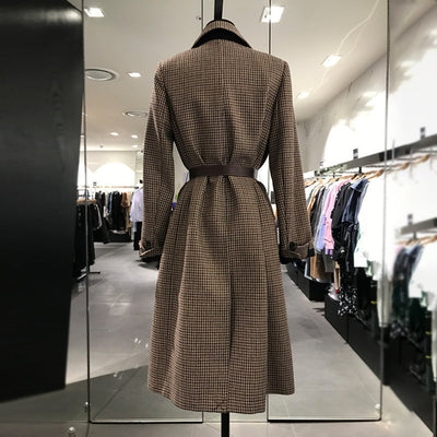 Abrigo de Lana a Cuadros Estilo Coreano - Image 7