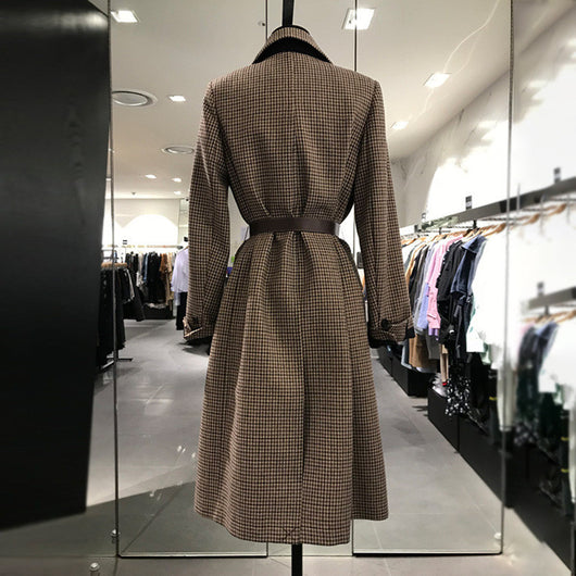 Abrigo de Lana a Cuadros Estilo Coreano - Image 7