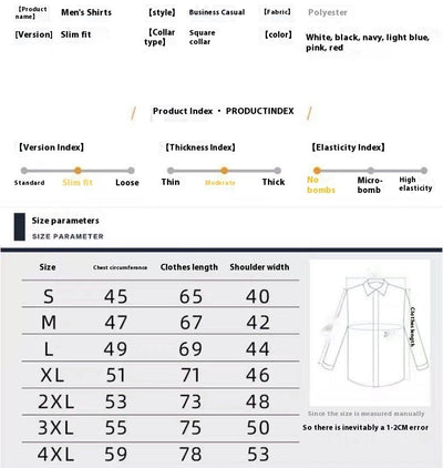 Camisa Blanca Manga Larga Slim Fit para Hombre - Versátil y Elegante - Image 14