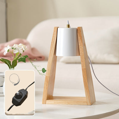 Luz Nocturna de Madera con Vela Derretible Estilo Japonés Regulable - Image 4