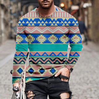 Camisa Manga Larga Hombre Símbolo Rombo Estampado - Image 4