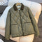 Chaqueta de Algodón Estampado Diamante - Suelta y Versátil