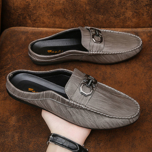 Mocasines Hombre Cuero Cerrados sin Talón - Comodidad Slip-On - Image 5