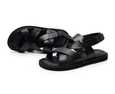Sandalias Casuales de Cuero Genuino para Hombre - Comodidad de Verano - Image 24