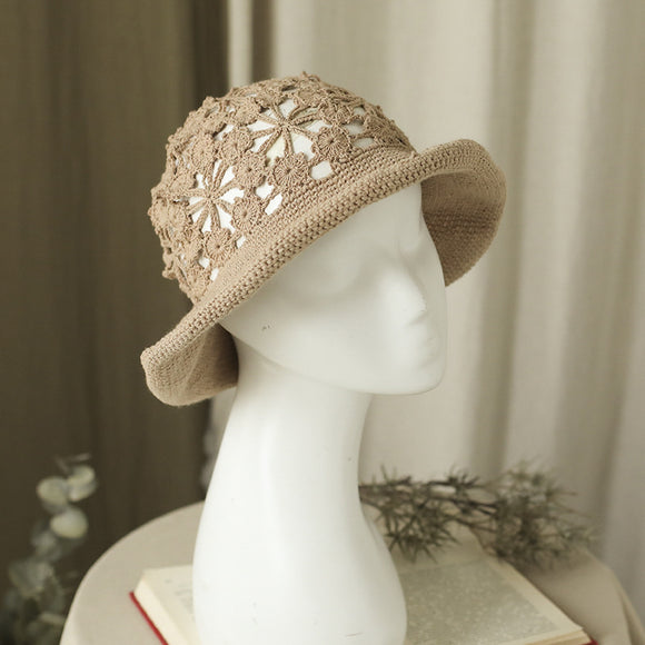 Sombrero de Verano Calado con Protección Solar - Diseño Artesanal