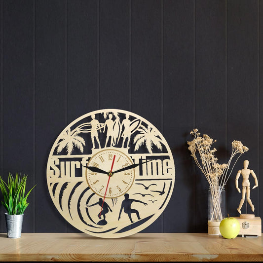 Reloj de Pared Moderno Madera - Decoración Verano