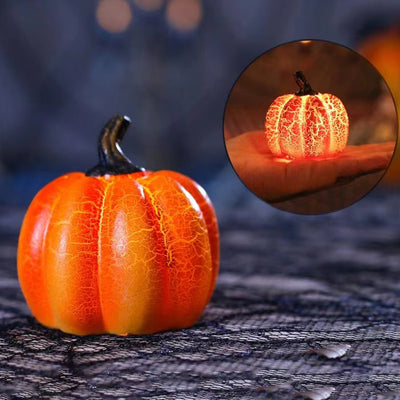 Linterna de Calabaza LED Decorativa - Lámpara Luminosa de Resina para Halloween - Image 8